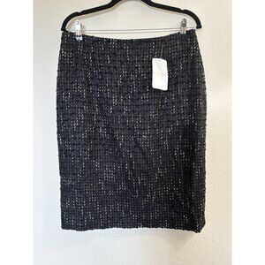 NEW Escada Black Tweed Size 42 Pencil Skirt NWT $500 Straight